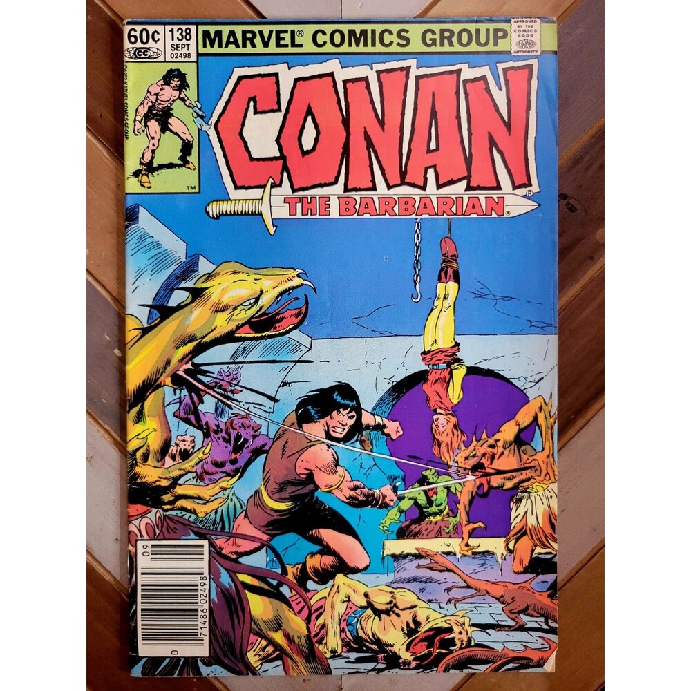 Conan The Barbarian #138 Newsstand (Marvel 1982) Buscema Cover Mayerik Art (5.0)